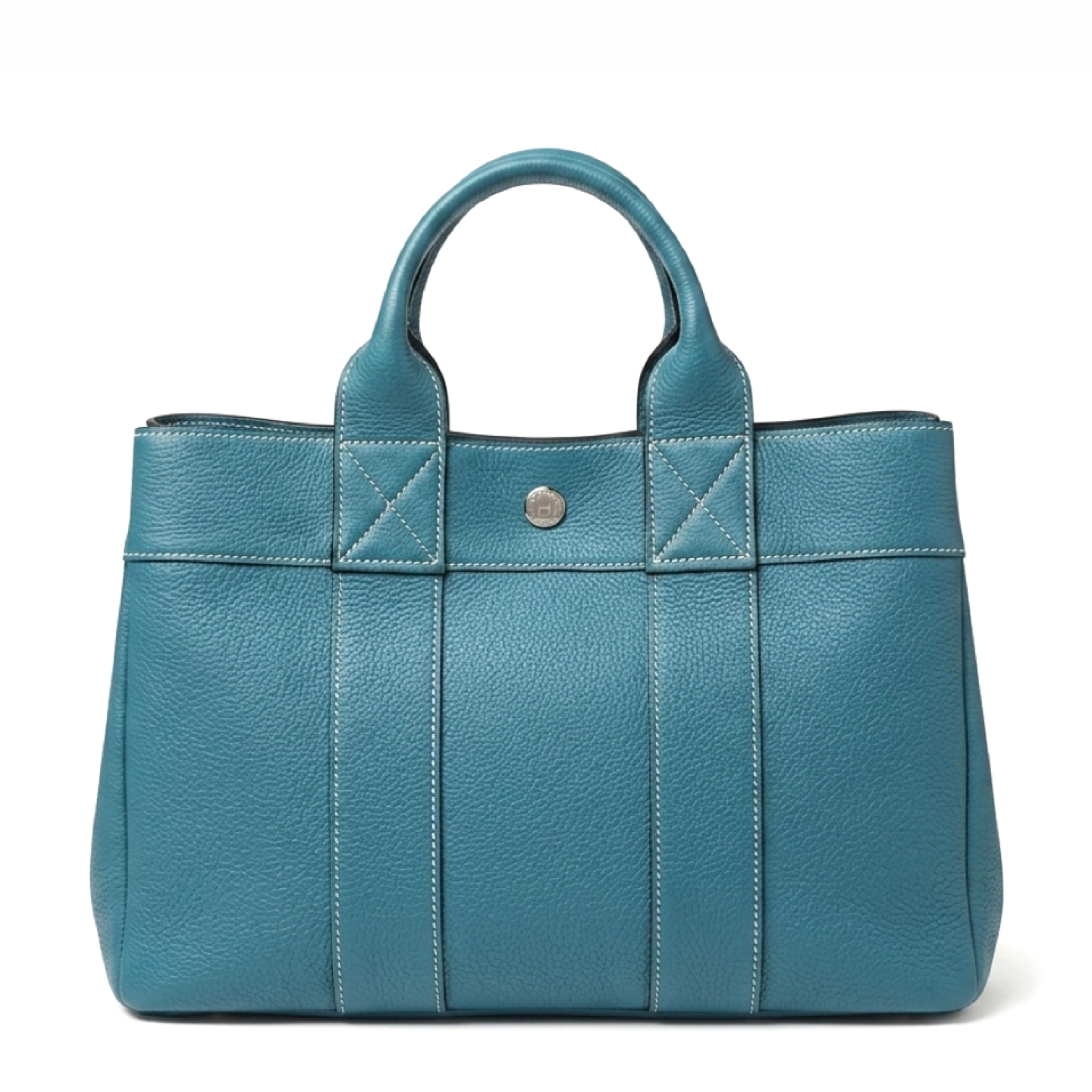HERMES - Fourre Tout - Bleu Jean - ⬜︎G Stamp:2003