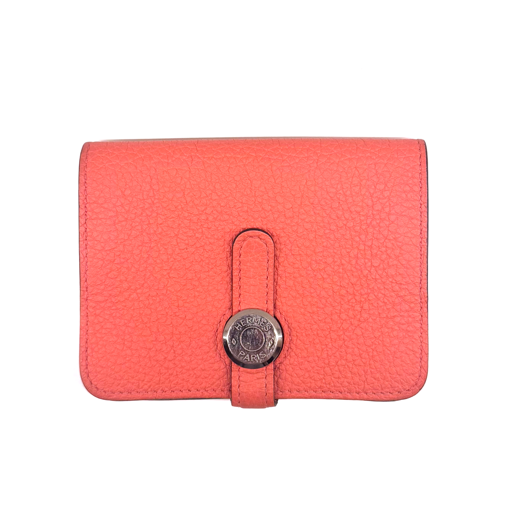 HERMES - Dogon Card case - Rose Texas - X Stamp:2016