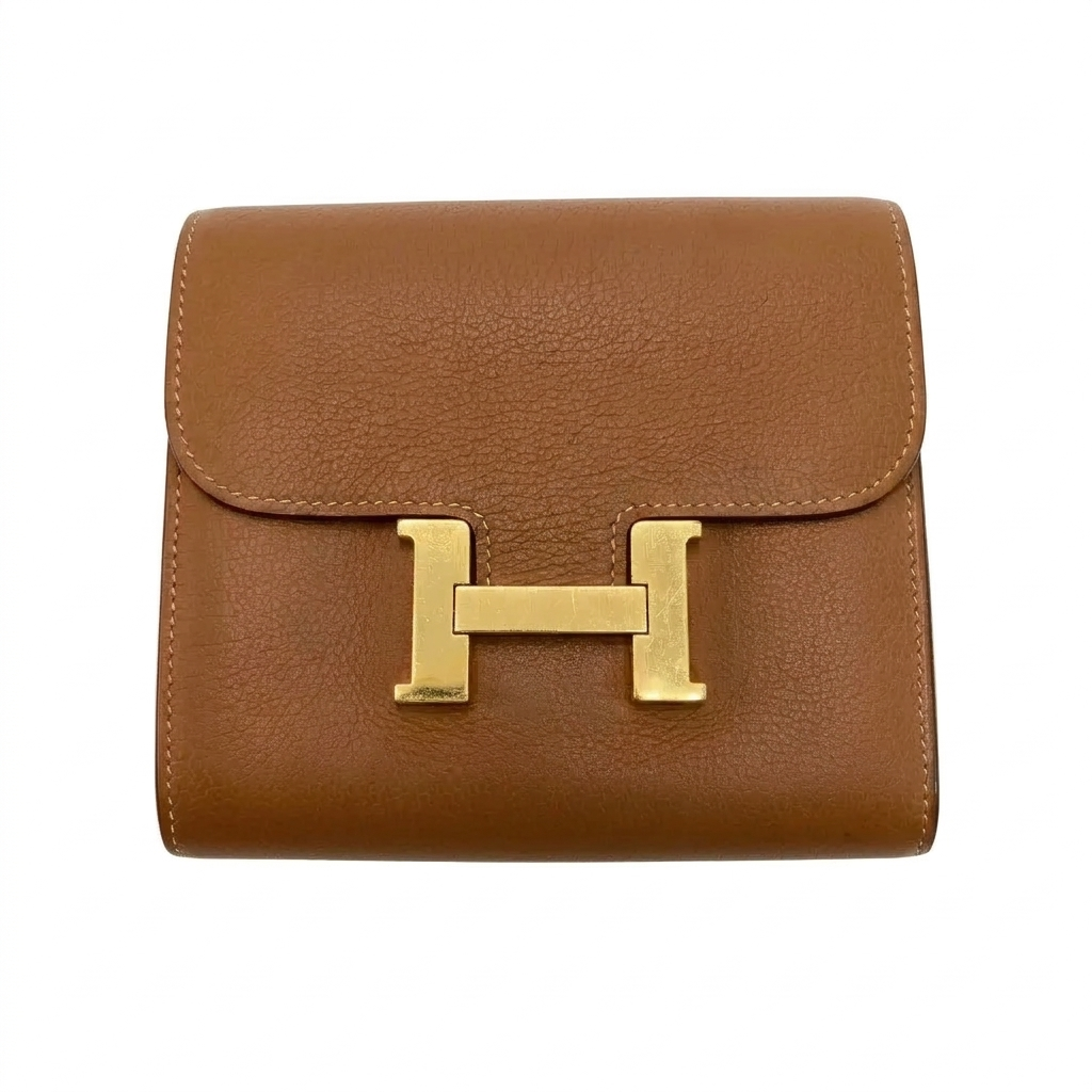 HERMES - Constance Compact wallet - Chai - D Stamp:2019