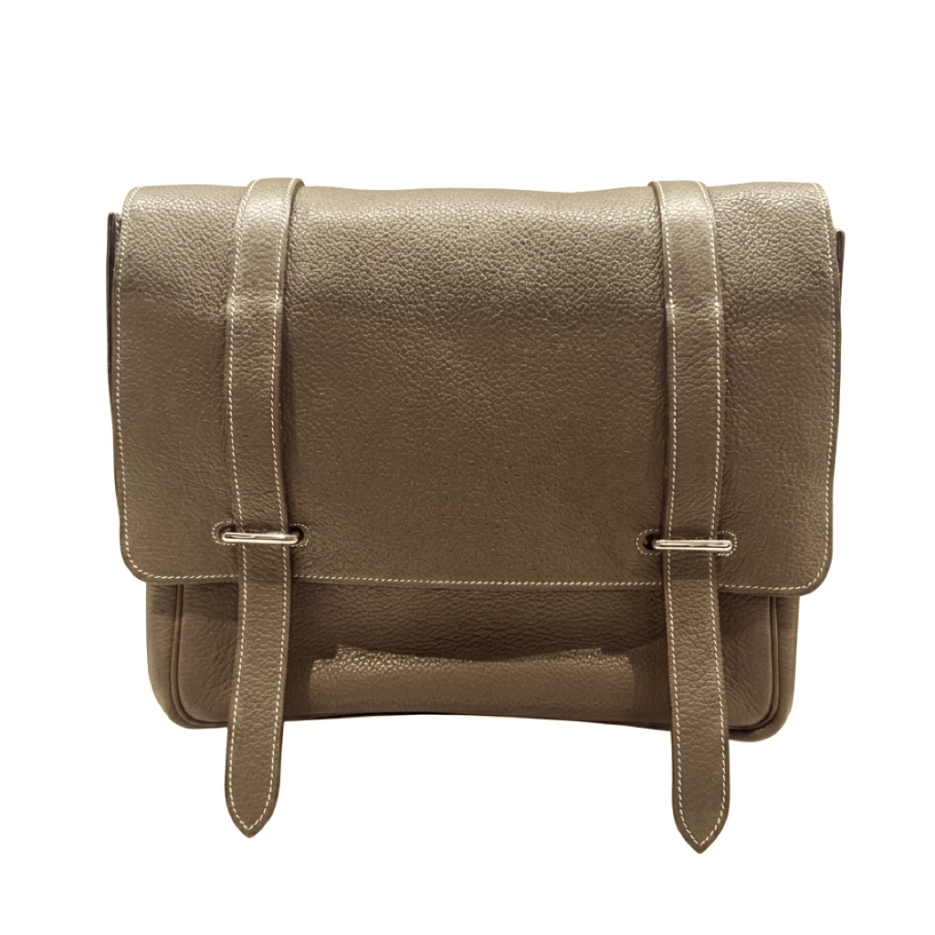 HERMES - Steve Besace 35 - Taupe - ⬜︎Q Stamp:2013