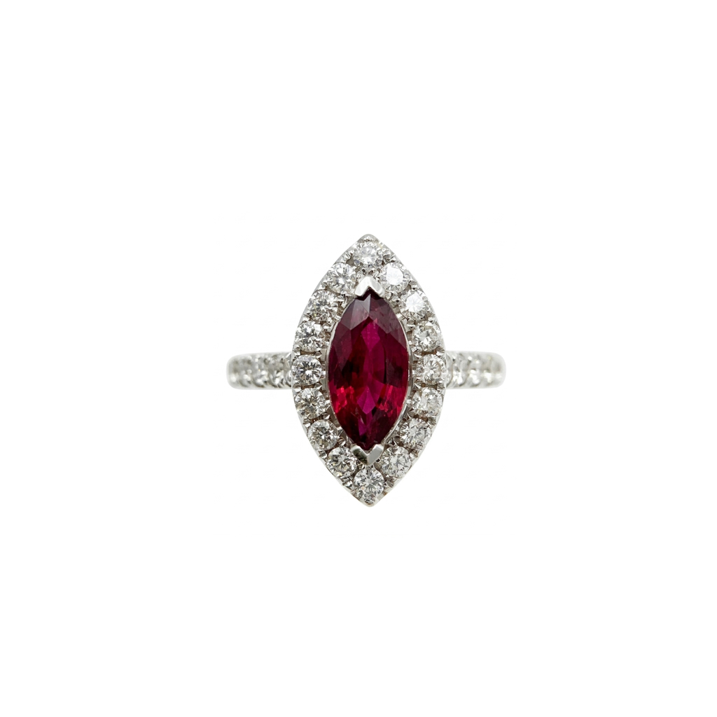 Noble Diamond - Ruby and Diamond Ring - US 6 (Japan Size 11)