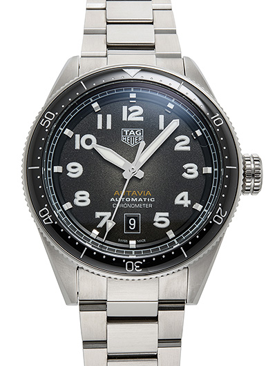 Autavia Watch Calibre5 Chronometer / Ref.WBE5114.EB0173 / スモーキーブラック
